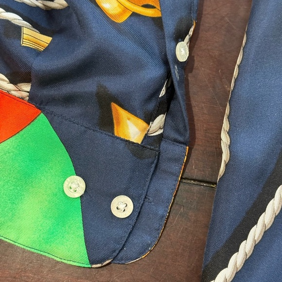 RARE Vintage 90s Polo Ralph Lauren Silk Shirt RRL - Picture 4 of 12